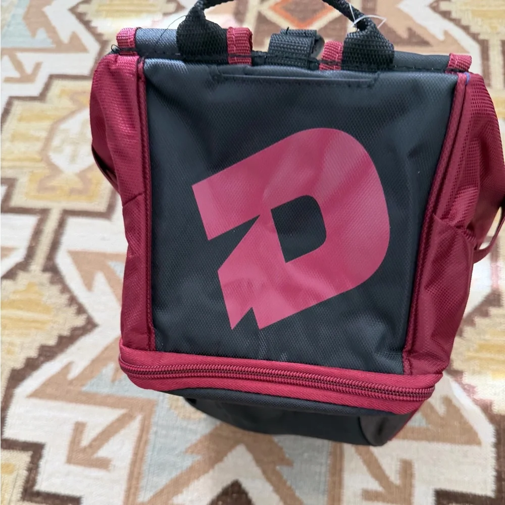 DeMarini Voodoo Junior Baseball Backpack Maroon and black